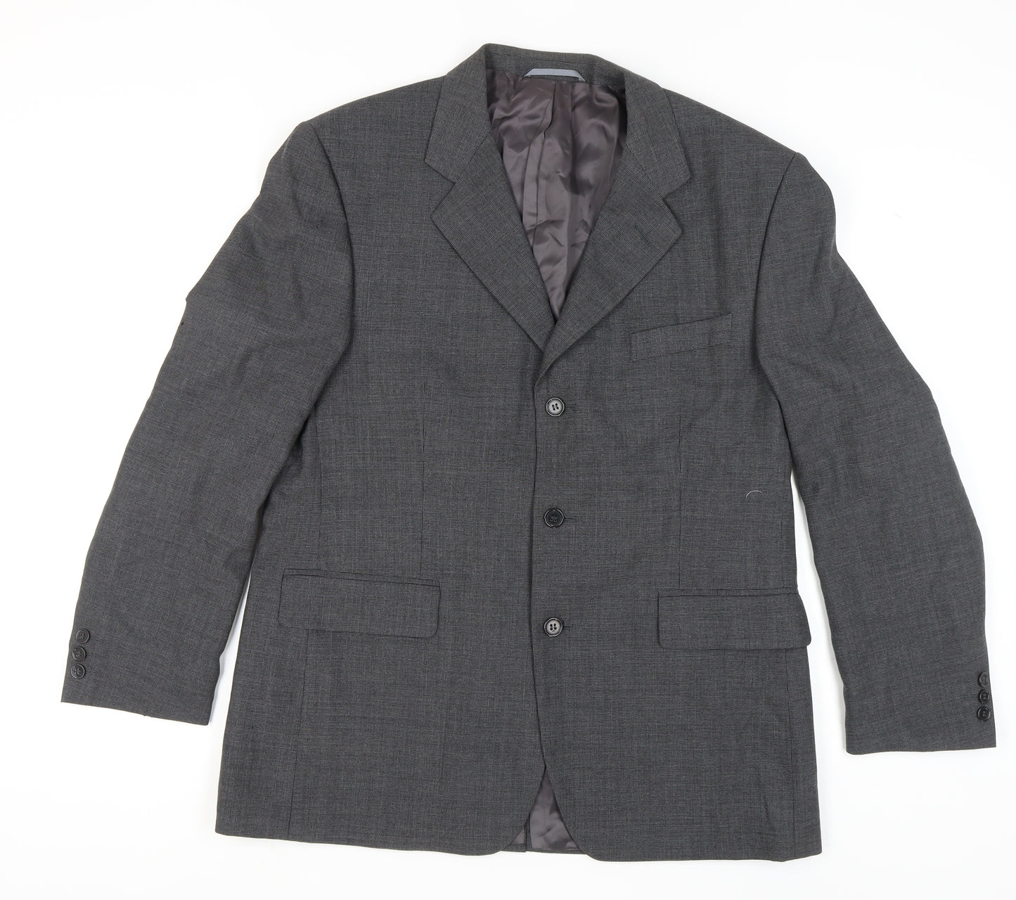 Burton Menswear Grey Wool Blazer Size 44R