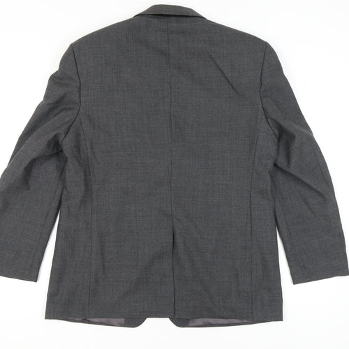 Burton Menswear Grey Wool Blazer Size 44R