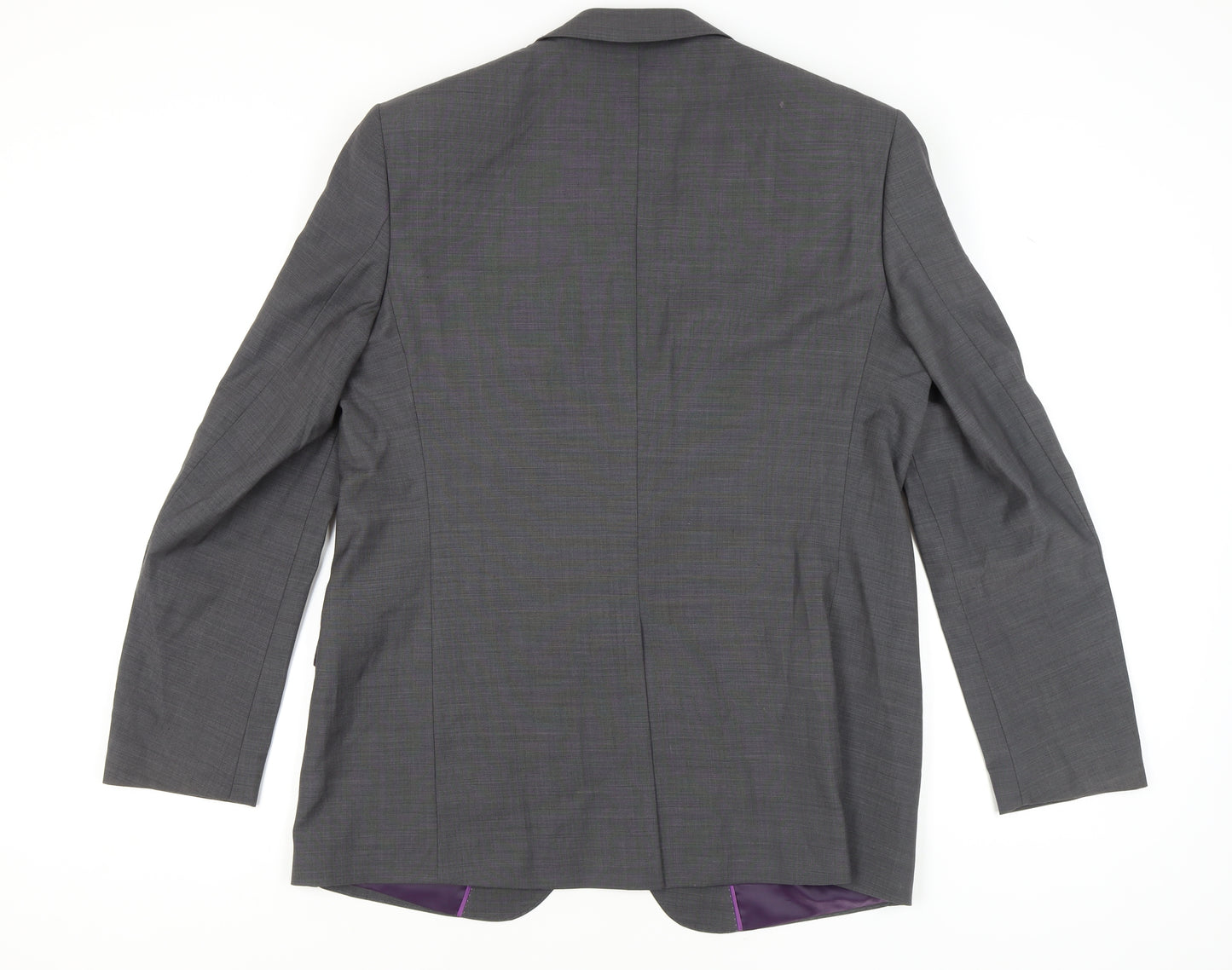 Marks and Spencer Men's Grey Wool Blazer, Size 44