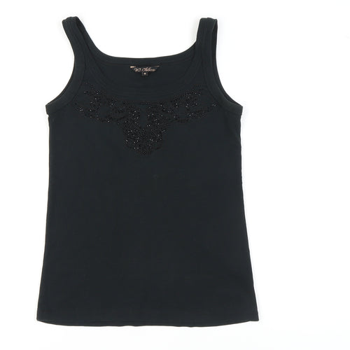 BC Clothing Women's Black Beaded Tank Top M