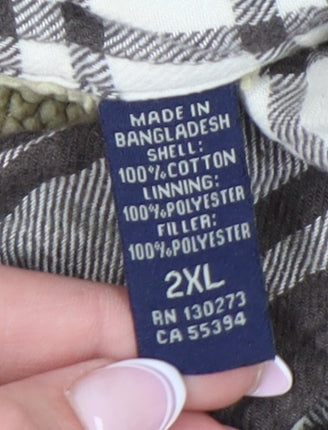 Wrangler Men's Grey 2XL Plaid Jacket