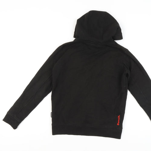 Bench Boys Black Hoodie, 11-12 Years, Pullover Style