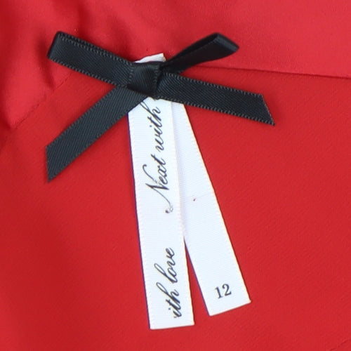 Next Red Sleeveless Women's Top Size 12