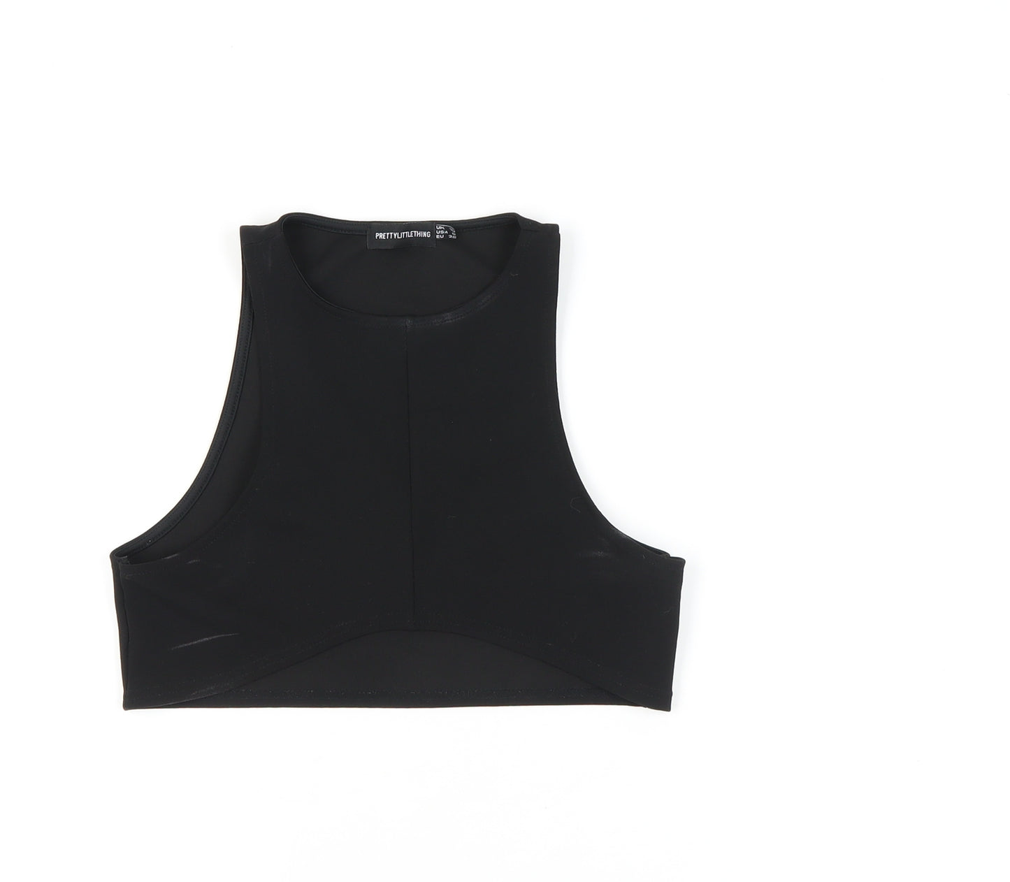 PRETTYLITTLETHING Women's Black Slim Tank UK 10, Casual Summer