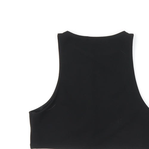PRETTYLITTLETHING Women's Black Slim Tank UK 10, Casual Summer