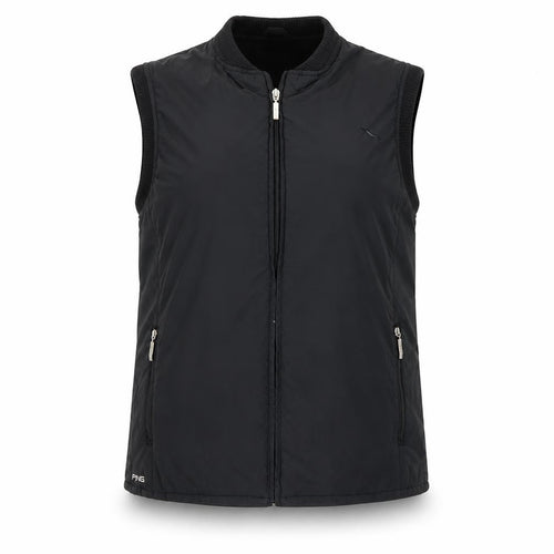 Ping Women's Black Waistcoat Size 14, Full Zip Casual Vest