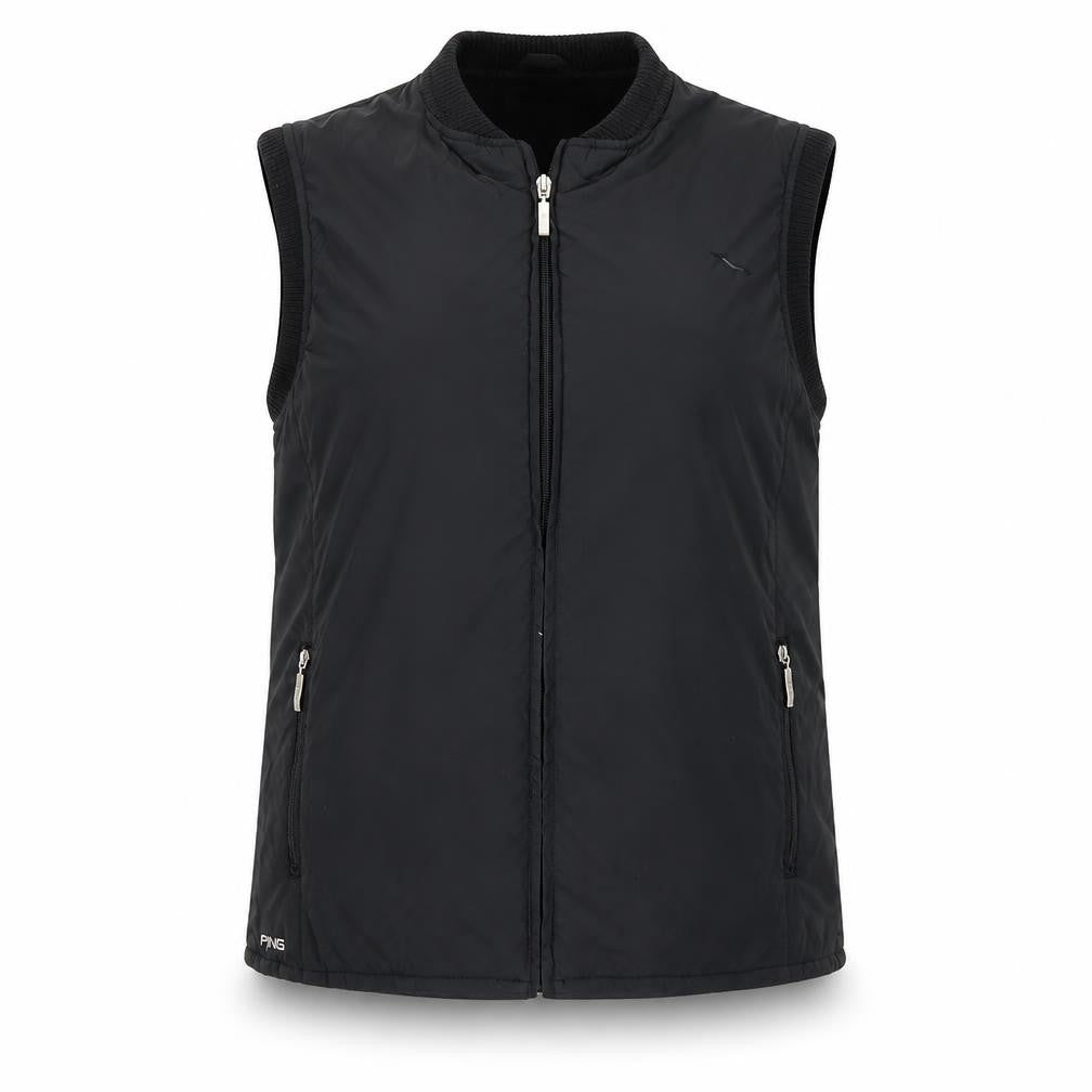 Ping Women's Black Waistcoat Size 14, Full Zip Casual Vest