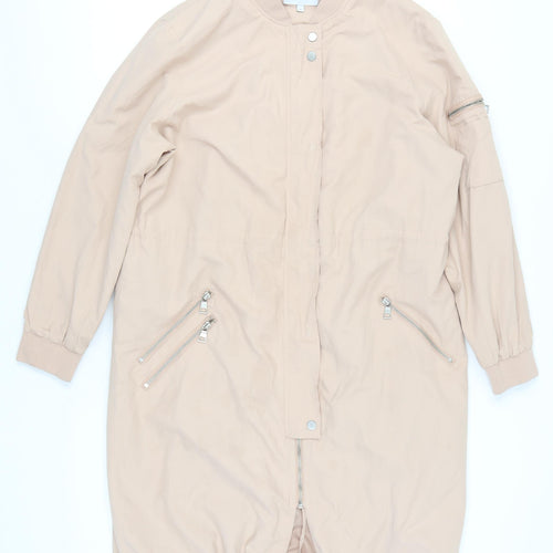 Next Women's Beige Long Jacket, Size 14, Petites