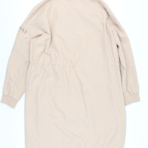 Next Women's Beige Long Jacket, Size 14, Petites