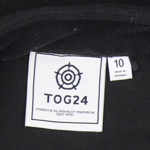 TOG24 Women's Black Basic Jacket Size 10 - Full Zip