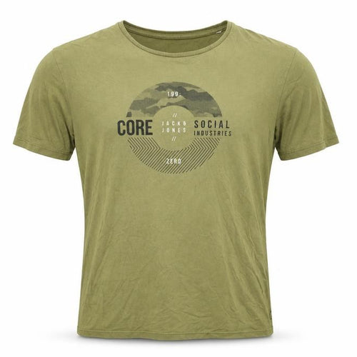 Jack & Jones Men's Green Graphic T-Shirt XL