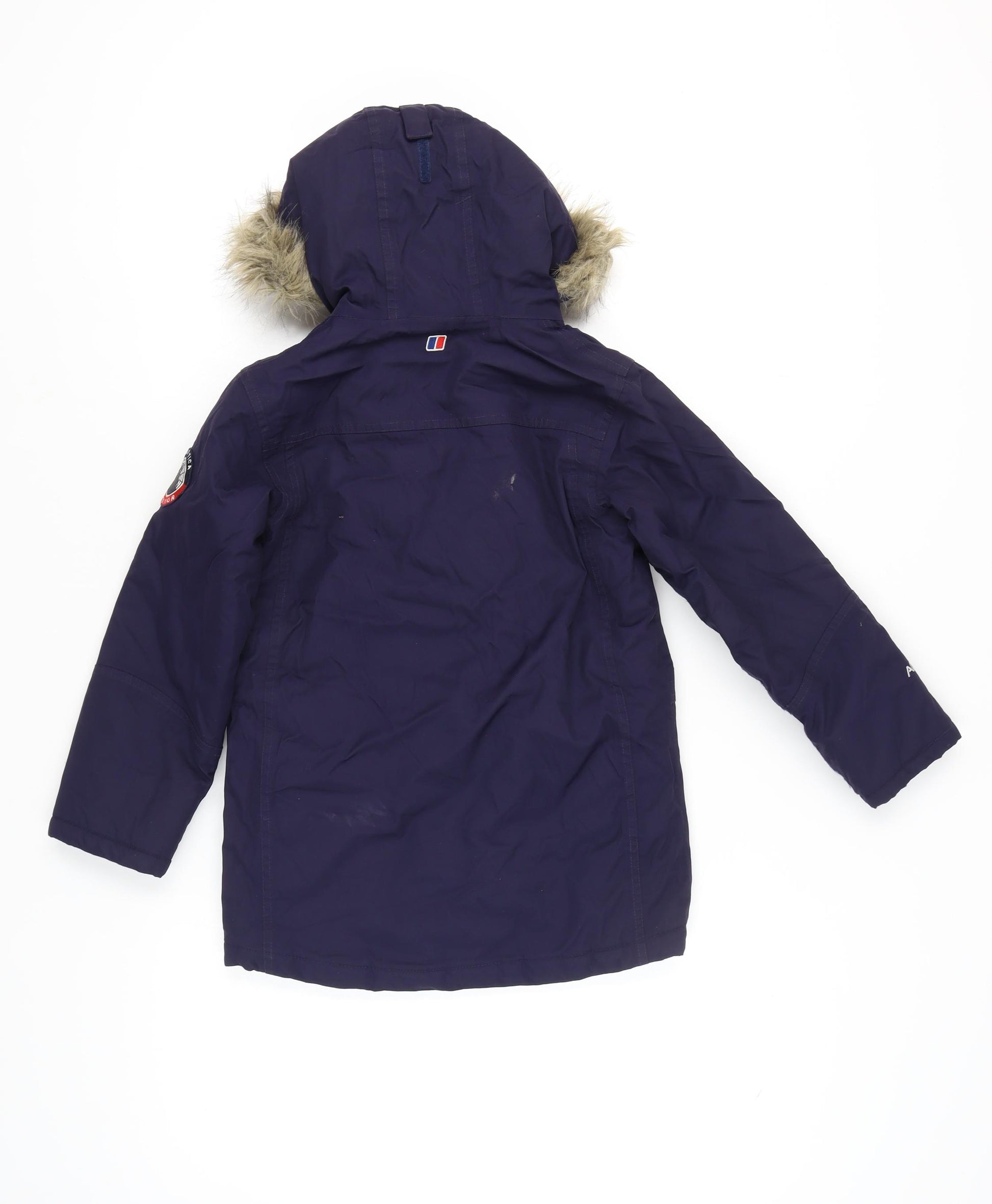 Berghaus Boys Blue Parka Coat, Size 9-10 Years, Hooded – Preworn