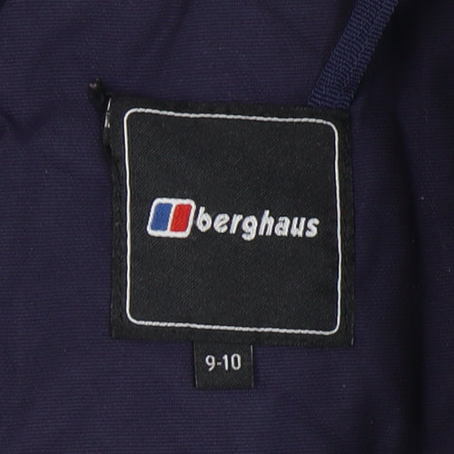 Berghaus Boys Blue Parka Coat, Size 9-10 Years, Hooded
