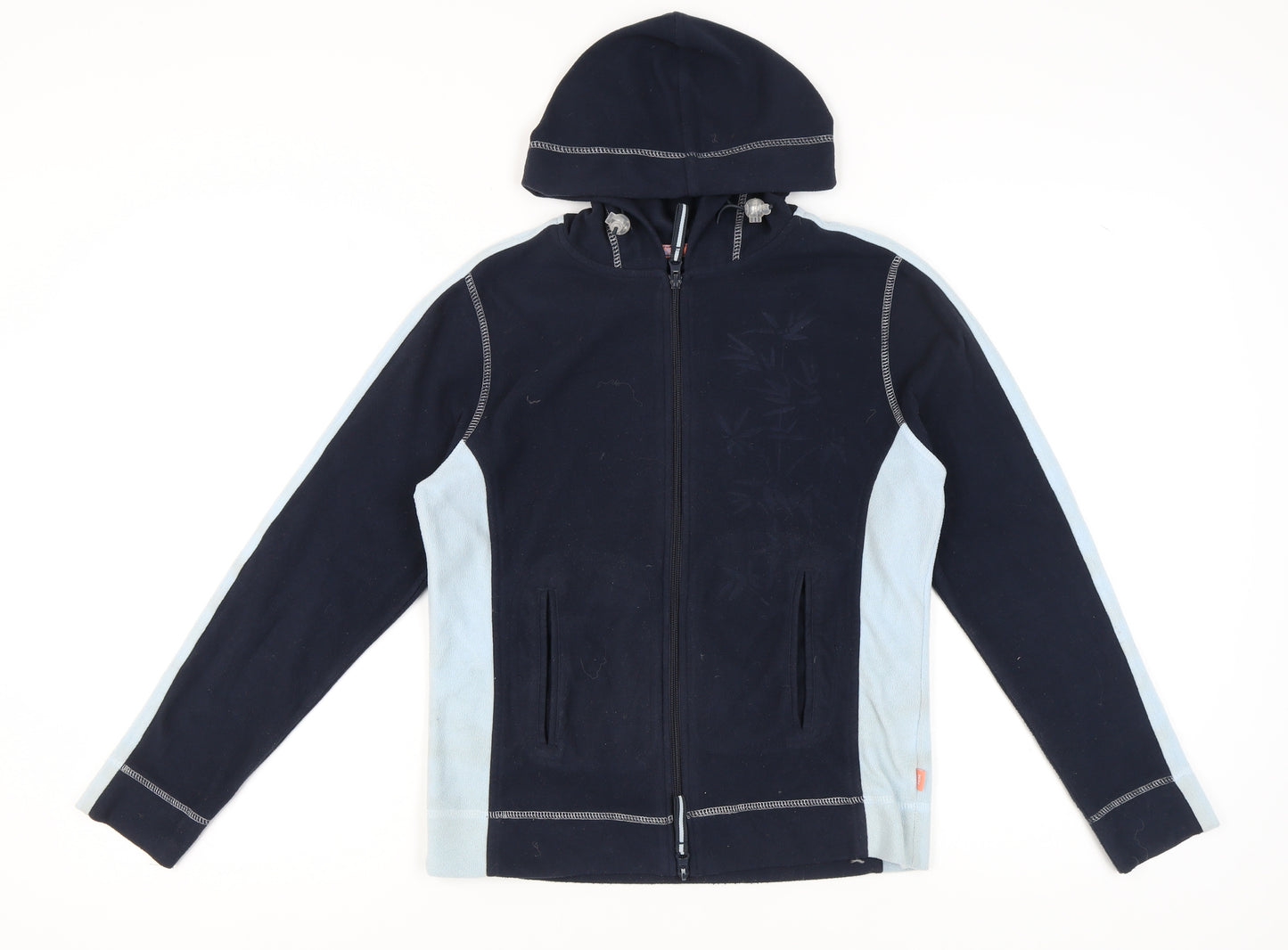 TCM Women's Blue Hooded Fleece Jacket Size 10