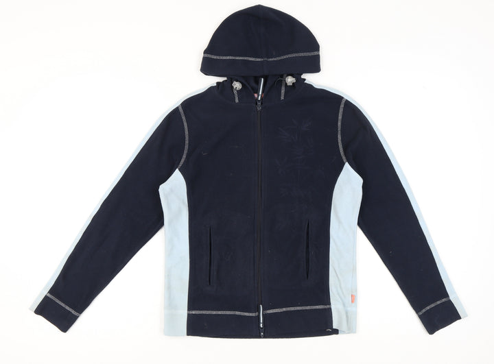 TCM Women's Blue Hooded Fleece Jacket Size 10