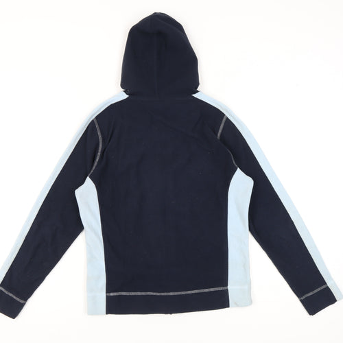 TCM Women's Blue Hooded Fleece Jacket Size 10