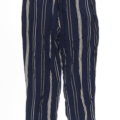 Phase Eight Women's Striped Blue Trousers UK 8