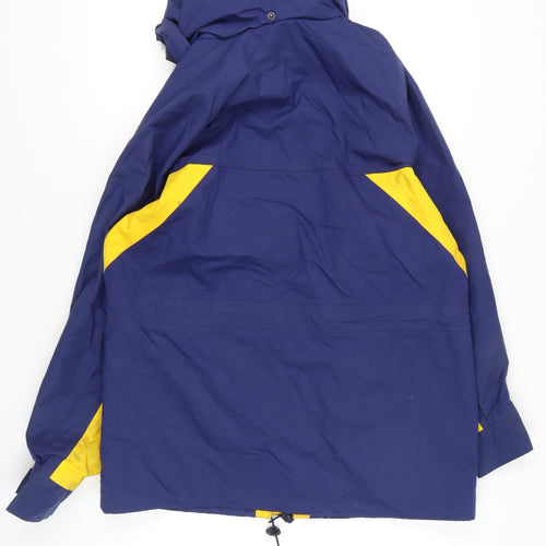 Bradsport Mens Blue Yellow Anorak Jacket S Outdoor