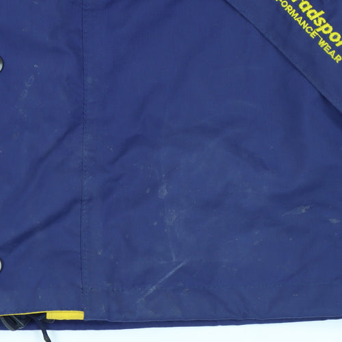 Bradsport Mens Blue Yellow Anorak Jacket S Outdoor