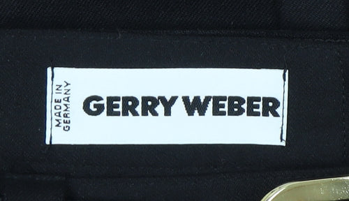 Gerry Weber Women's Black Midi Pleated Skirt Size 10