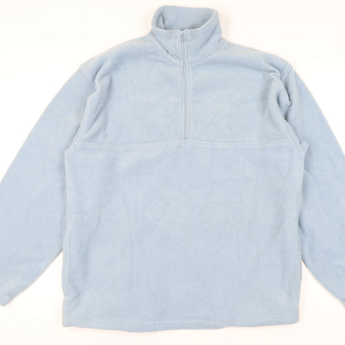 Hawkshead Men’s Blue Fleece Sweatshirt L 1/2 Zip