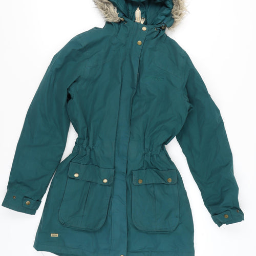 Regatta Women's Green Parka Jacket UK 10 Outdoor