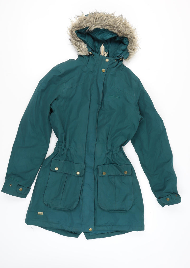 Regatta Women's Green Parka Jacket UK 10 Outdoor