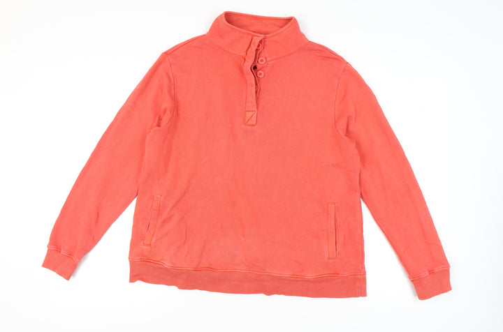 Seasalt Cornwall Women's Red Henley Sweatshirt Size 16