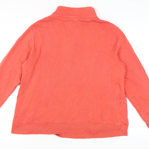 Seasalt Cornwall Women's Red Henley Sweatshirt Size 16