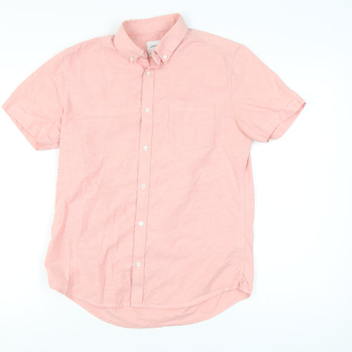 Burton Menswear London Pink Men's Short Sleeve Shirt M