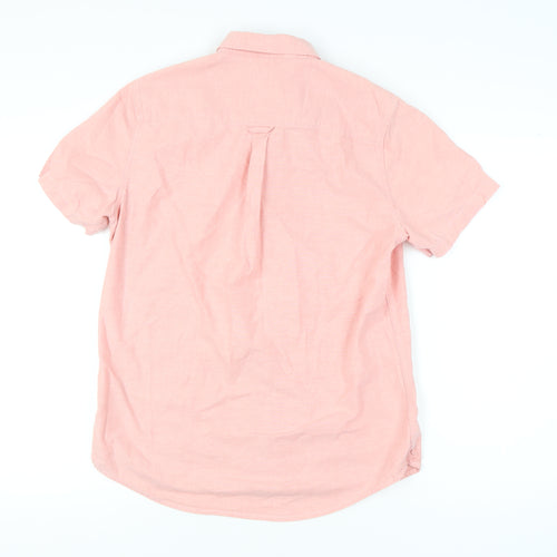 Burton Menswear London Pink Men's Short Sleeve Shirt M