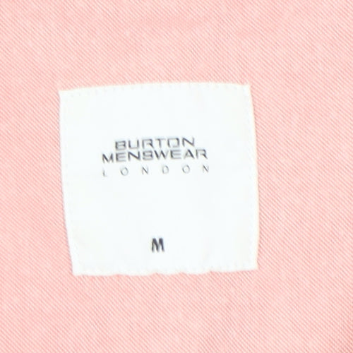 Burton Menswear London Pink Men's Short Sleeve Shirt M