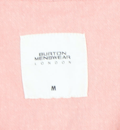 Burton Menswear London Pink Men's Short Sleeve Shirt M