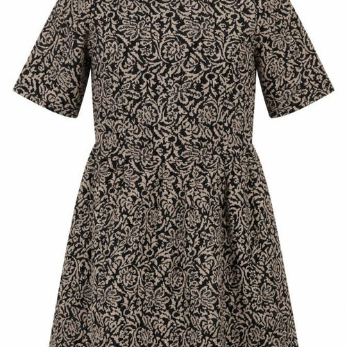Cooperative Women's Black Floral V-Neck Dress M