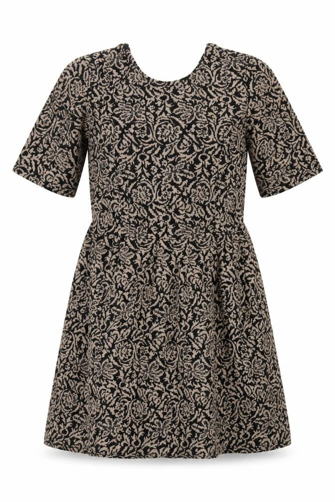 Cooperative Women's Black Floral V-Neck Dress M