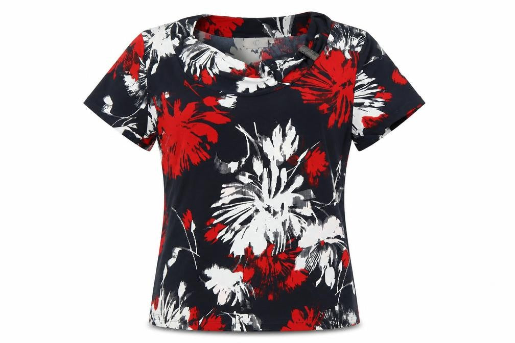 Front view of Country Casuals Women's Multicoloured XL Floral T-Shirt