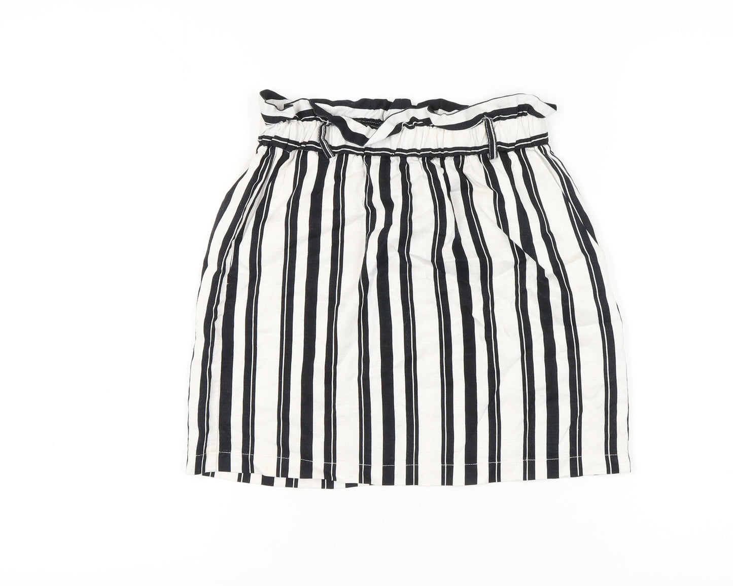 Topshop Women's Striped Knee Length Skirt UK 10
