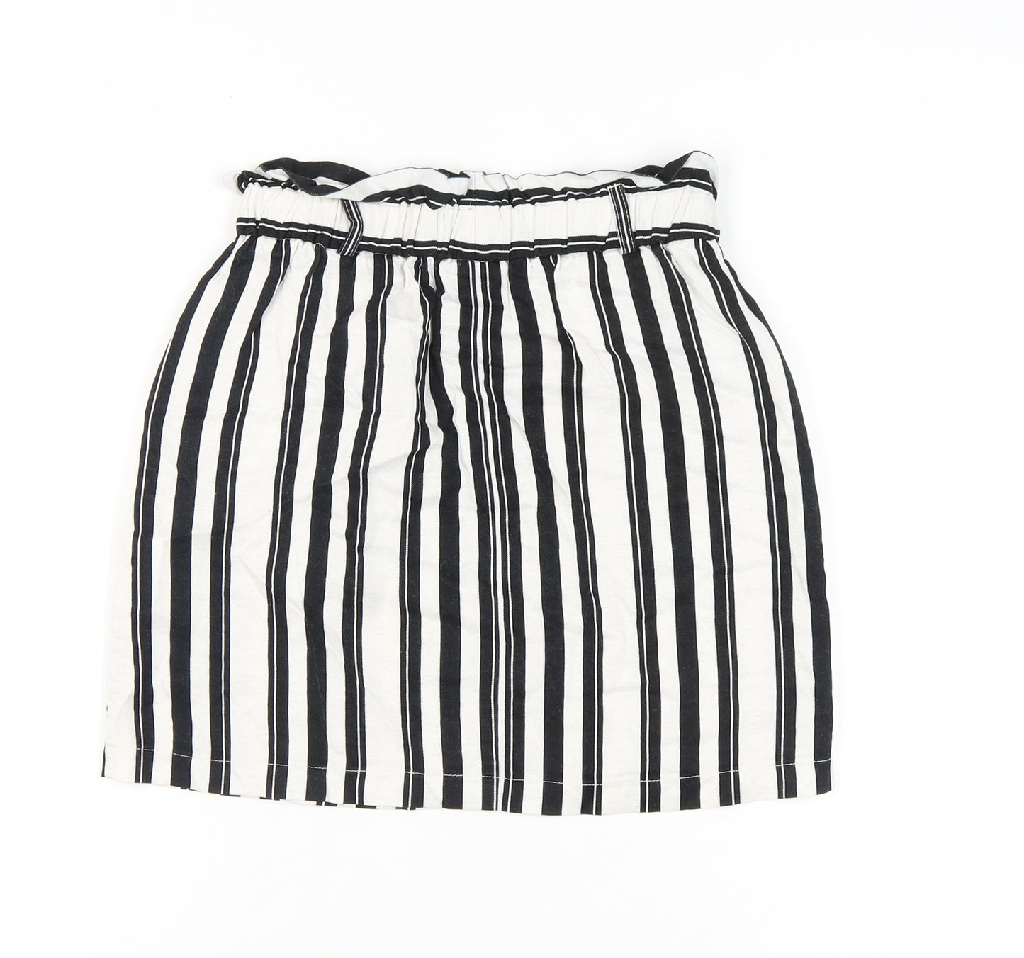 Topshop Women's Striped Knee Length Skirt UK 10