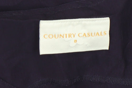 Country Casuals Women’s Purple Sleeveless Blouse - Size 8