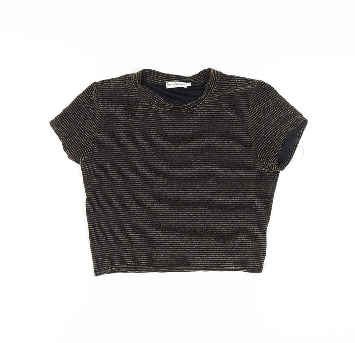 Light Before Dark Women's Black L Cropped T-Shirt