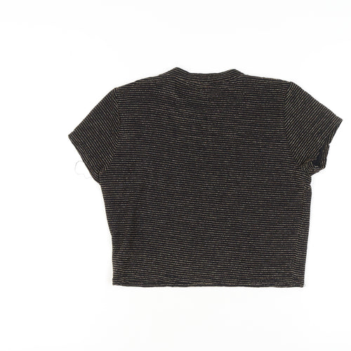 Light Before Dark Women's Black L Cropped T-Shirt