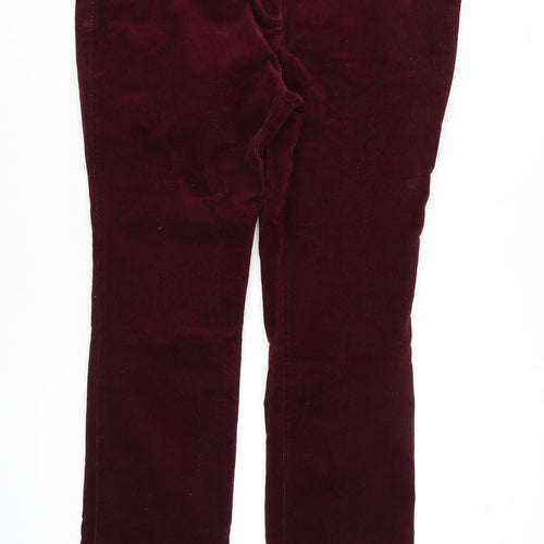 Marks and Spencer Women's Red Corduroy Trousers Size 18