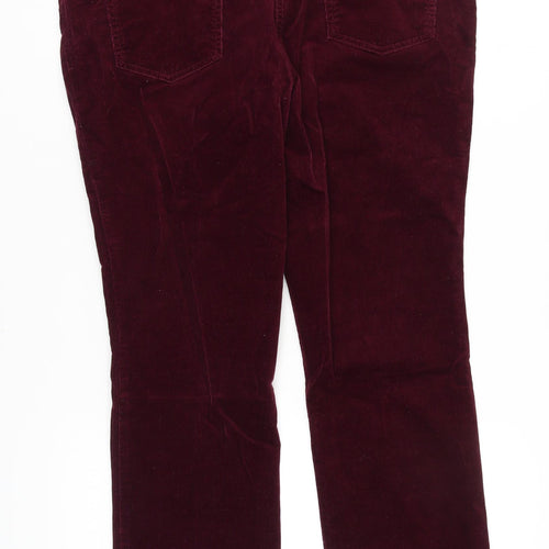 Marks and Spencer Women's Red Corduroy Trousers Size 18