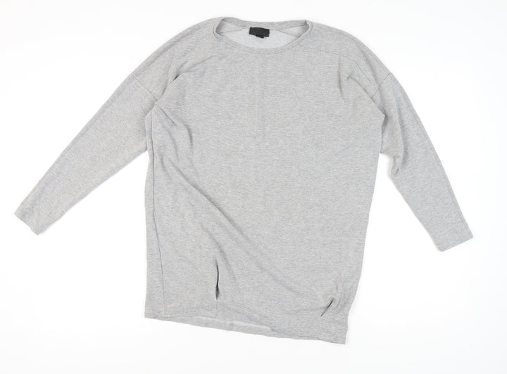 Topshop Women's Grey Sweatshirt, Size 10, Crew Neck