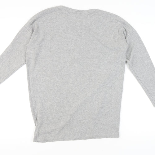 Topshop Women's Grey Sweatshirt, Size 10, Crew Neck
