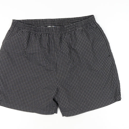 Boardwear Men's Black Check Swim Shorts XL