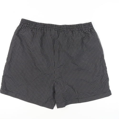 Boardwear Men's Black Check Swim Shorts XL