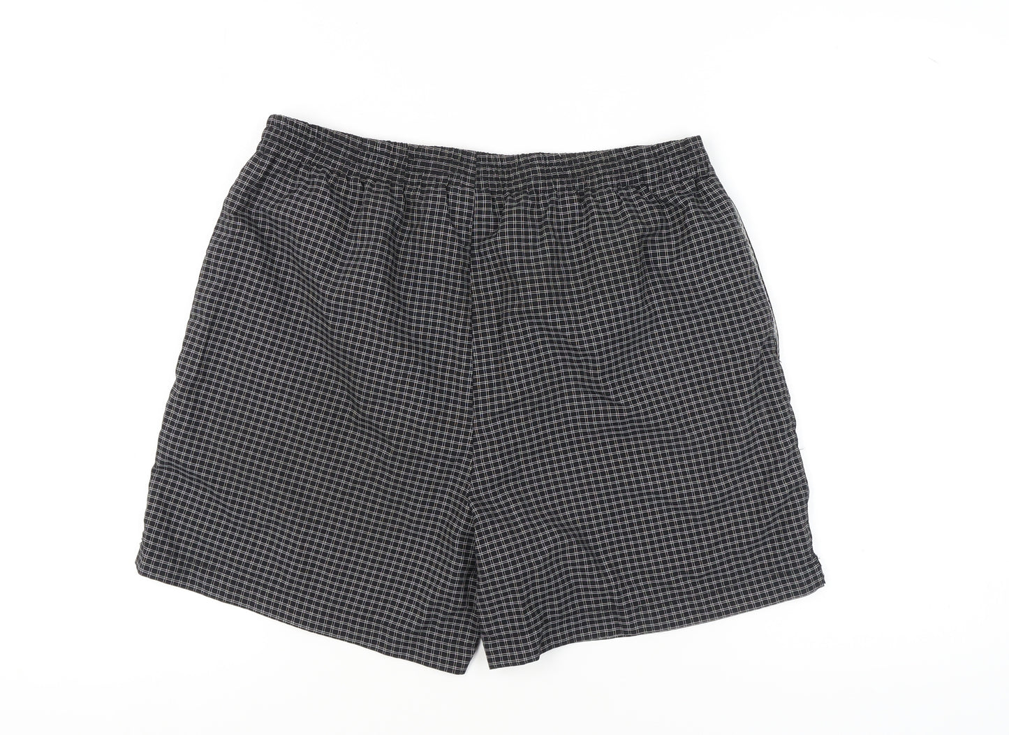 Boardwear Men's Black Check Swim Shorts XL