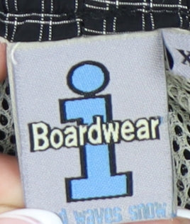 Boardwear Men's Black Check Swim Shorts XL