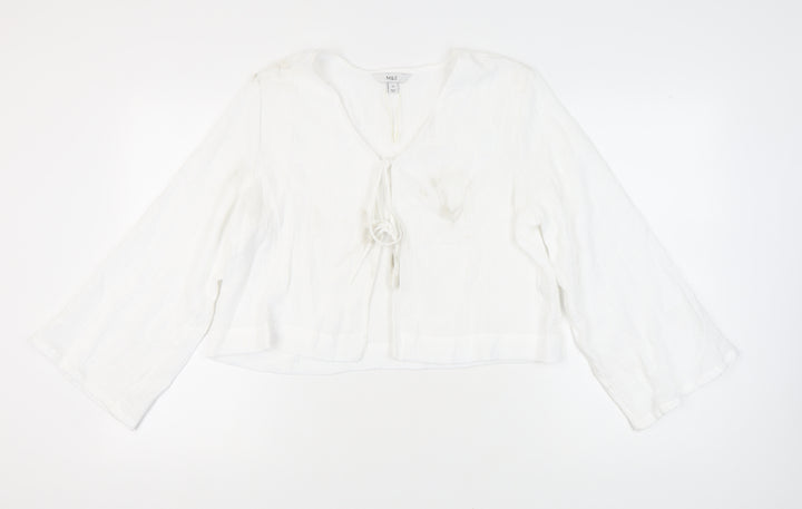 Marks and Spencer Women's White Long Sleeve Top 16
